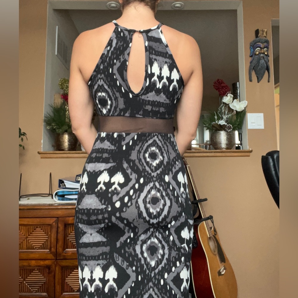Coord Dress with Mesh